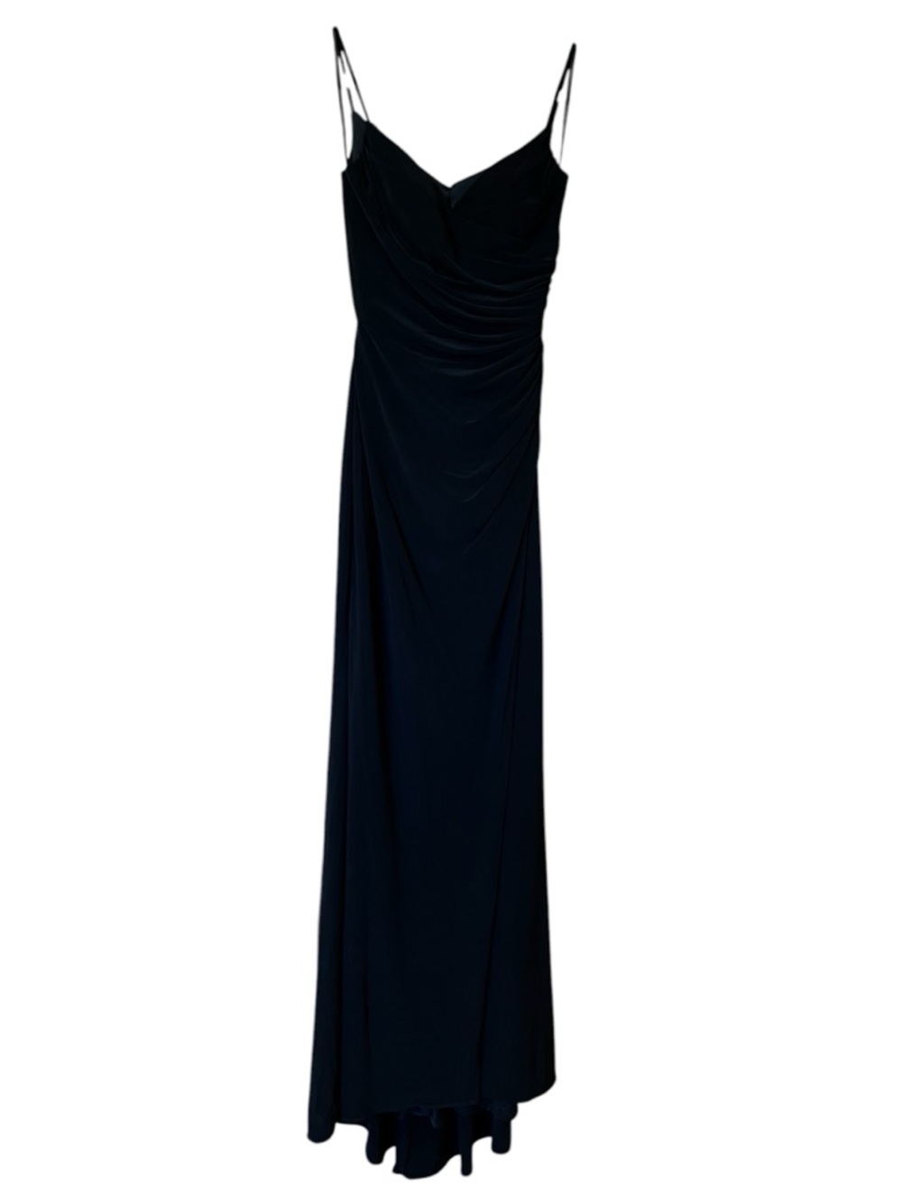 La Femme Long Jersey Maxi Dress Black Size 2 Formal Wedding Guest Classic
